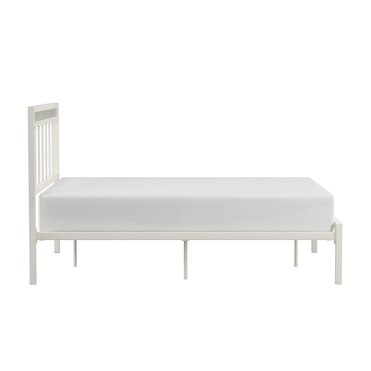 Hillsdale Furniture Serenity Metal Full Platform Bed, White