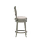 Hillsdale Furniture Lockefield Wood Counter Height Swivel Stool, Aged Gray