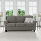 Hillsdale Furniture Lorena Upholstered Sofa, Gray