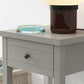 Living Essentials by Hillsdale Harmony Wood Accent Table, Gray