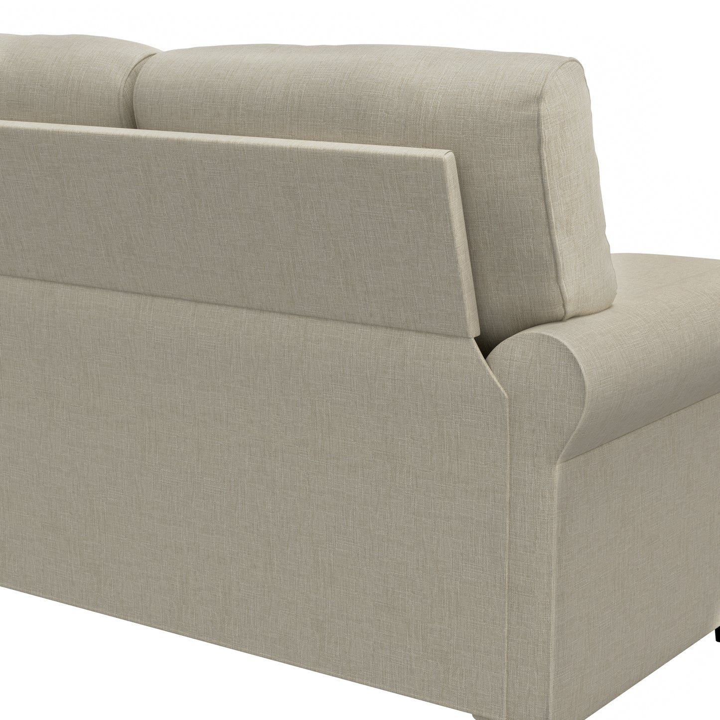 Hillsdale Furniture Barroway Upholstered Reversible Chaise Sectional, Beige