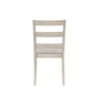 Hillsdale Furniture Spencer Wood Ladder Back Dining Chair, Set of 2, White Wire Brush