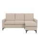 Hillsdale Furniture Matthew Upholstered Reversible Chaise Sectional, Oatmeal