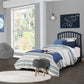 Hillsdale Furniture Carolina Wood Twin Headboard with Frame, Navy