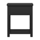 Living Essentials by Hillsdale Harmony Wood Accent Table, Matte Black