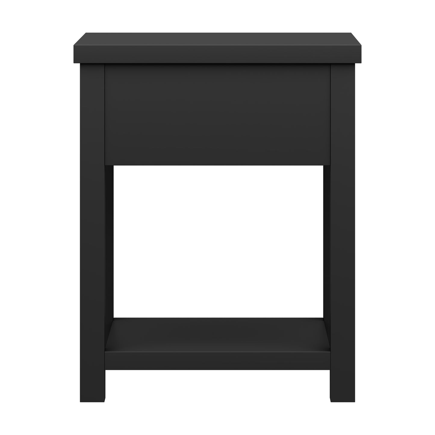 Living Essentials by Hillsdale Harmony Wood Accent Table, Matte Black