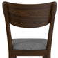 Hillsdale Furniture San Marino Side Dining Chair with Wood Back, Set of 2, Chestnut