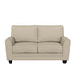 Hillsdale Furniture Daniel Upholstered Loveseat, Putty