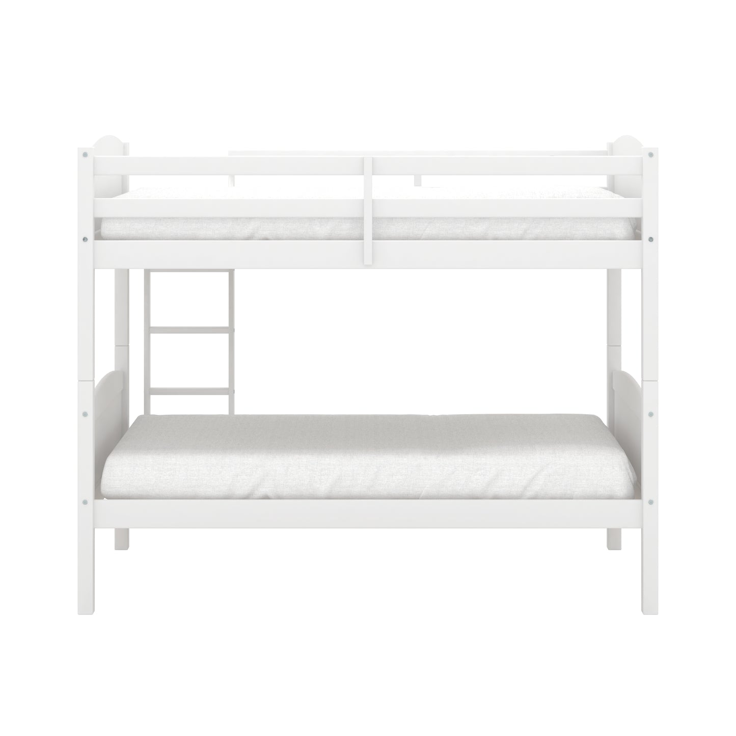 Living Essentials by Hillsdale Alexis Wood Arch Twin Over Twin Bunk Bed, White