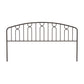 Hillsdale Furniture Riverbrooke Metal Arch Scallop King Headboard, Bronze