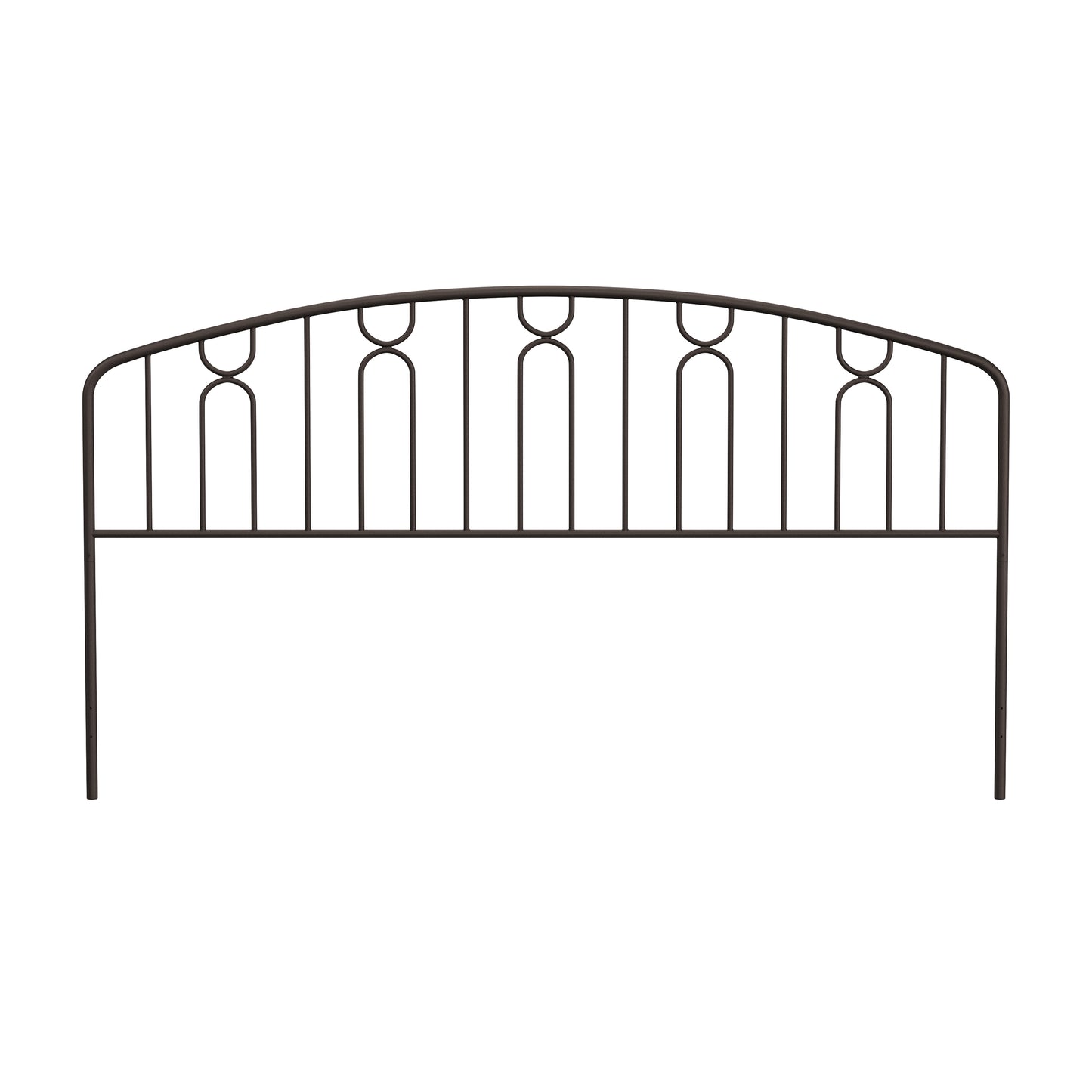 Hillsdale Furniture Riverbrooke Metal Arch Scallop King Headboard, Bronze