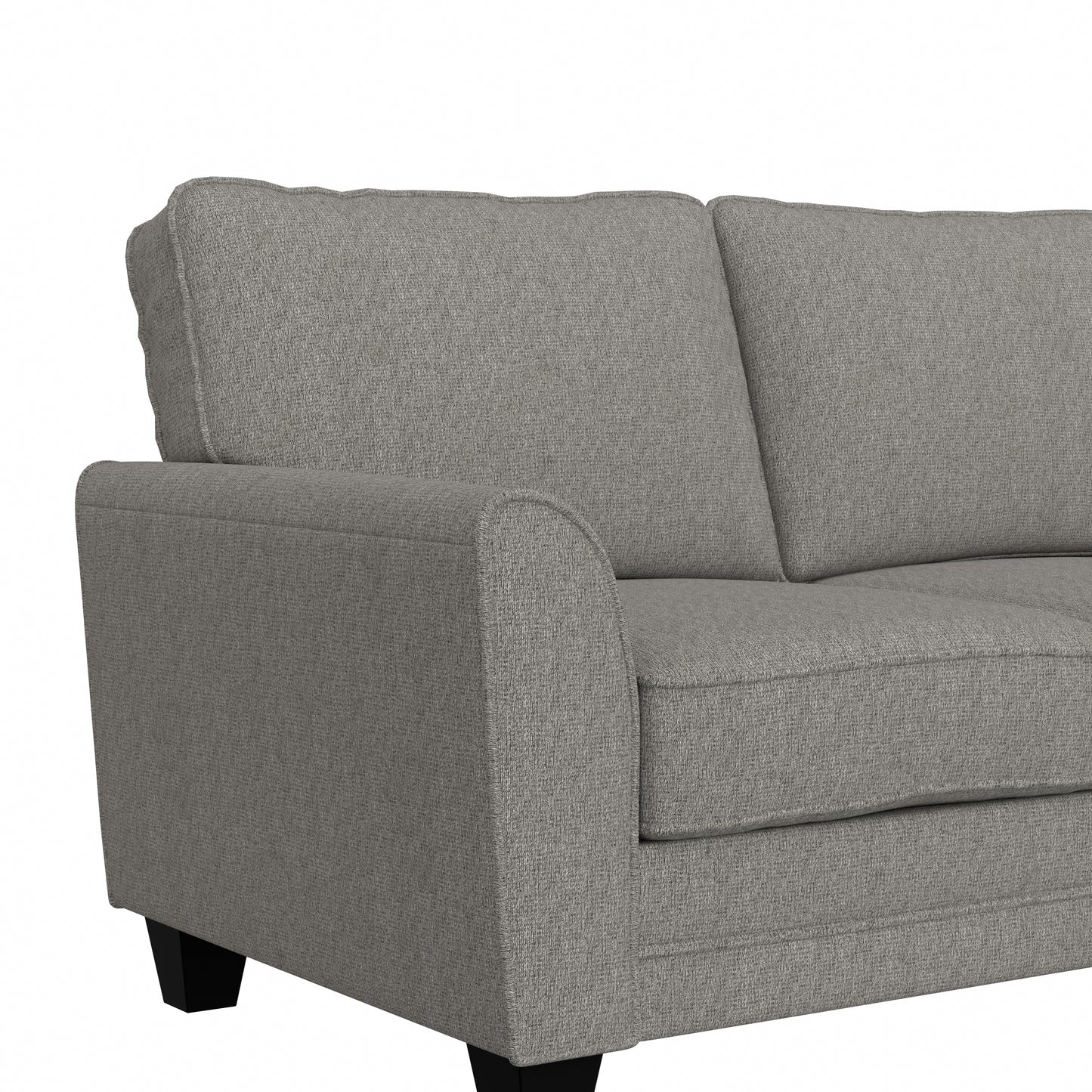 Hillsdale Furniture Daniel Upholstered Loveseat, Nature Gray