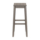 Hillsdale Furniture Fiddler Wood Backless Bar Height Stool, Aged Gray