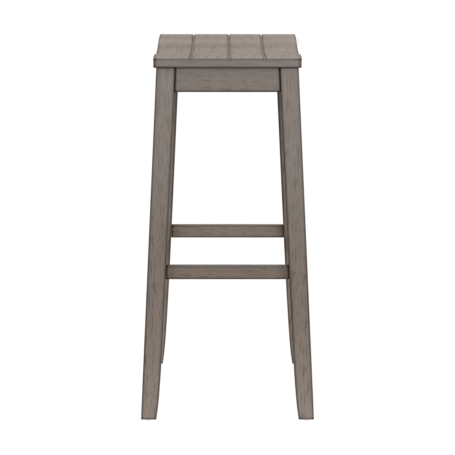 Hillsdale Furniture Fiddler Wood Backless Bar Height Stool, Aged Gray