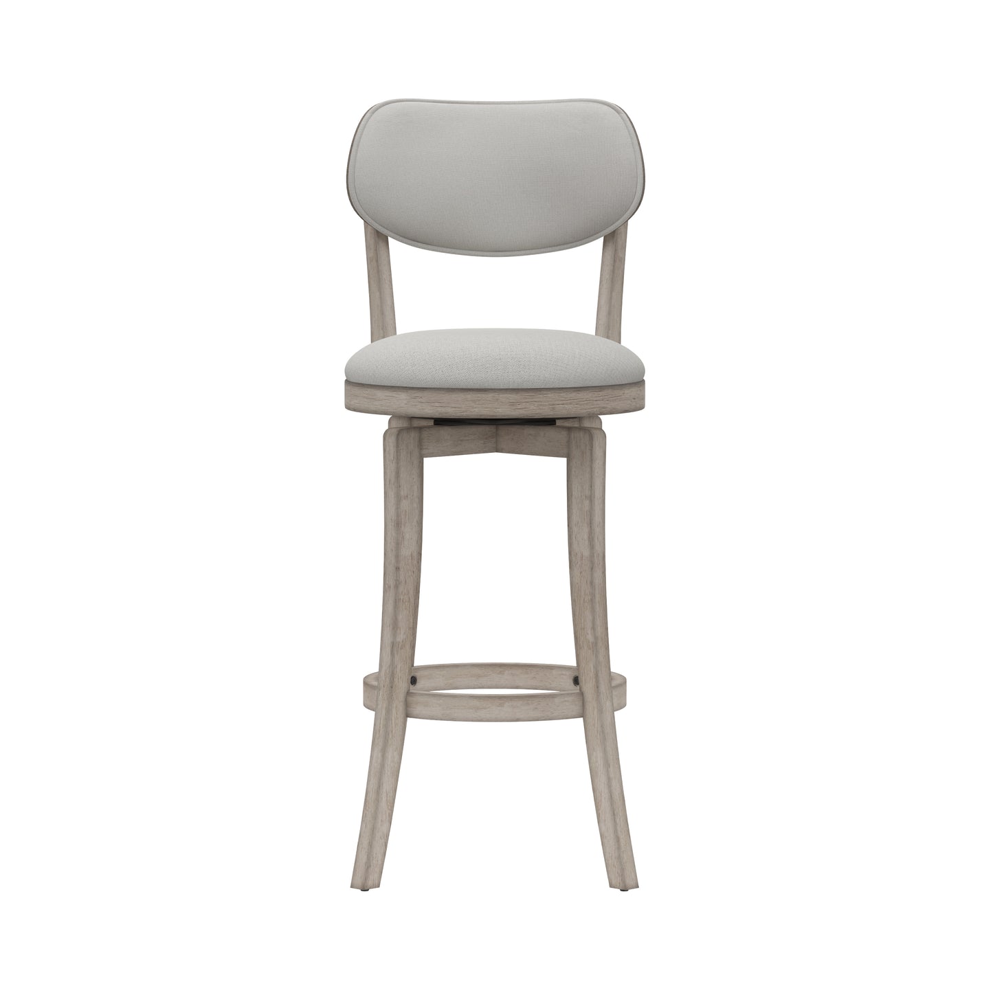 Hillsdale Furniture Sloan Wood Bar Height Swivel Stool, Aged Gray