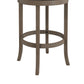 Hillsdale Furniture Thredson Wood Bar Height Swivel Stool, Light Antique Gray wash