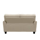 Hillsdale Furniture Daniel Upholstered Loveseat, Putty