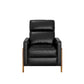 Hillsdale Furniture Garnett Modern Faux Leather Recliner, Black