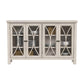 Hillsdale Furniture Bayside Wood 4 Door Console Cabinet, Antique White