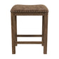 Hillsdale Furniture Willow Bend Wood Backless Counter Height Stool, Set of 2, Antique Brown Walnut