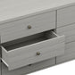 Living Essentials by Hillsdale Harmony Wood 6 Drawer Dresser, Gray