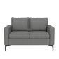 Hillsdale Furniture Alamay Upholstered Loveseat, Smoke