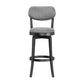 Hillsdale Furniture Sloan Wood Bar Height Swivel Stool, Black