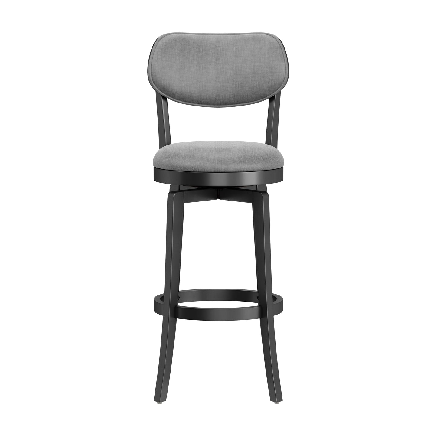 Hillsdale Furniture Sloan Wood Bar Height Swivel Stool, Black