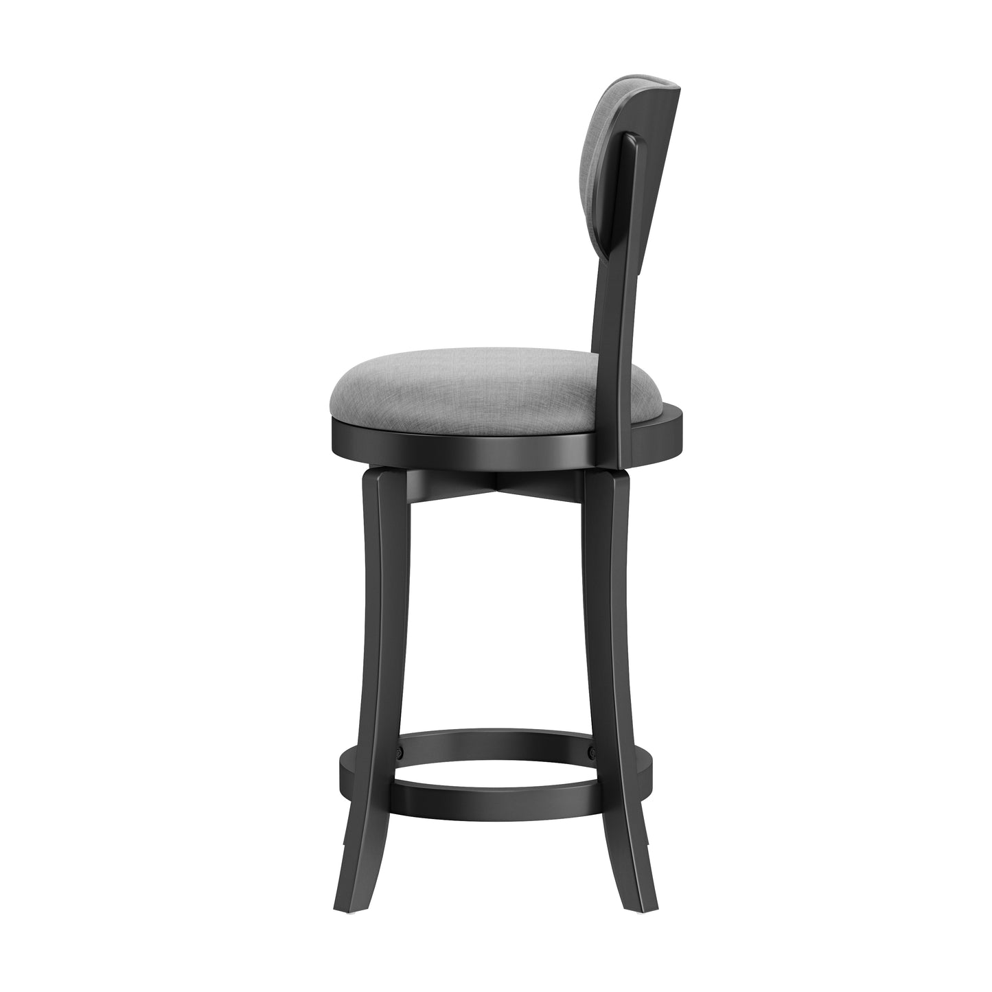 Hillsdale Furniture Sloan Wood Counter Height Swivel Stool, Black