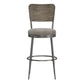 Hillsdale Furniture Garren Metal Bar Height Swivel Stool, Rubbed Pewter