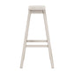 Hillsdale Furniture Moreno Wood Backless Bar Height Stool, Sea White