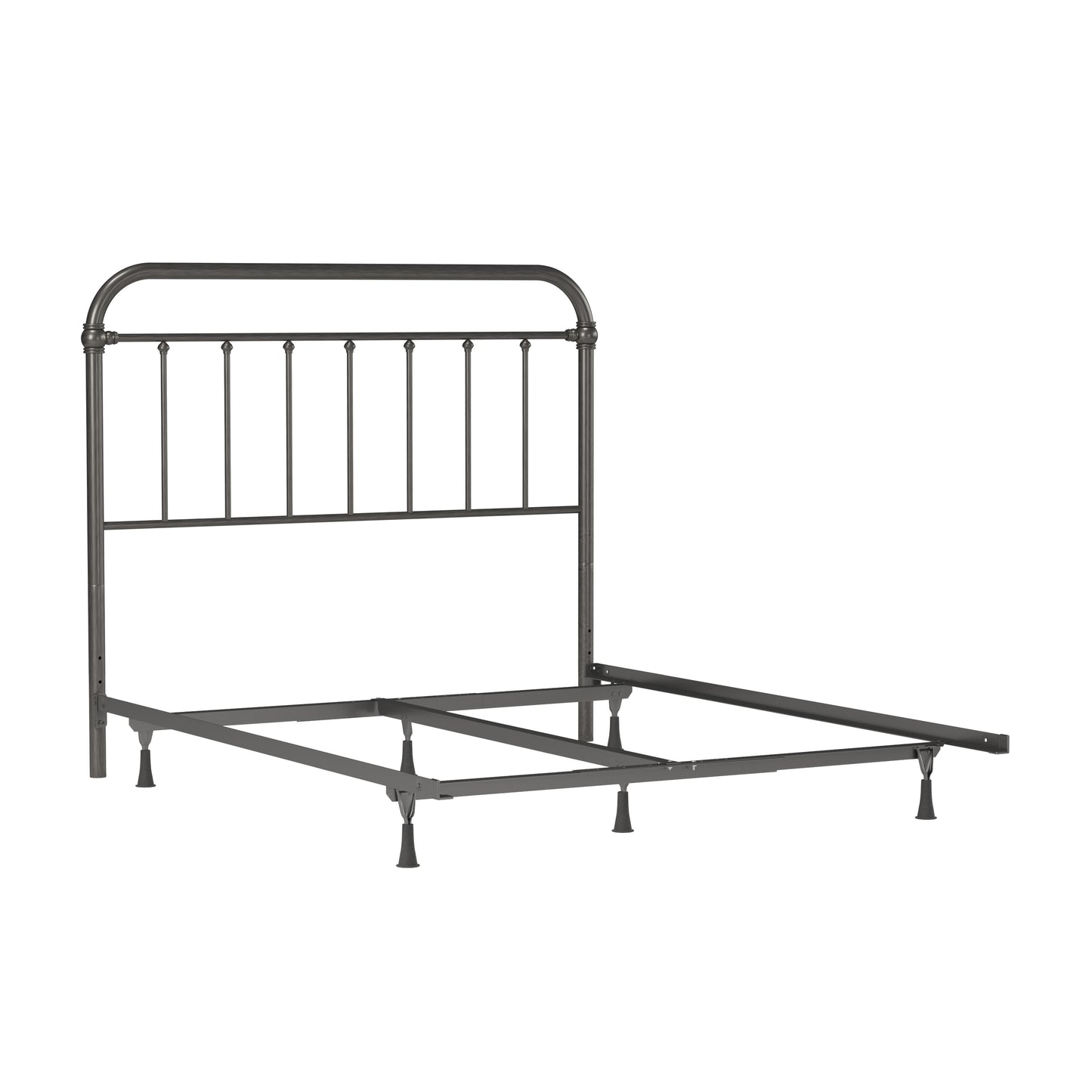 Hillsdale Furniture Kirkland Metal Full/Queen Headboard with Frame, Aged Pewter