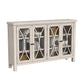 Hillsdale Furniture Bayside Wood 4 Door Console Cabinet, Antique White