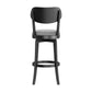 Hillsdale Furniture Sloan Wood Bar Height Swivel Stool, Black