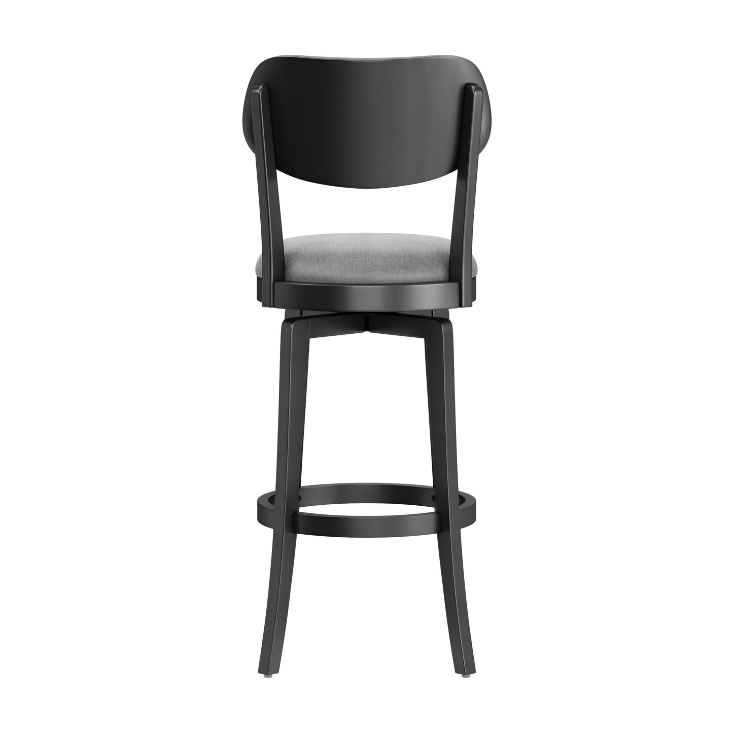 Hillsdale Furniture Sloan Wood Bar Height Swivel Stool, Black