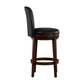 Hillsdale Furniture Victoria Wood Bar Height Swivel Stool, Dark Chestnut