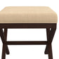 Hillsdale Furniture Morgan Upholstered Backless Vanity Stool, Espresso