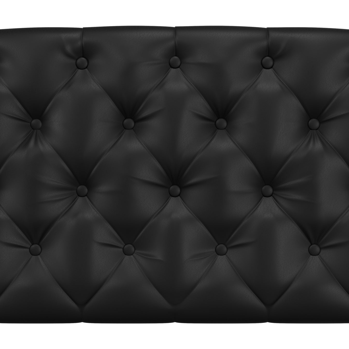 Hillsdale Furniture Hawthorne King/Cal King Upholstered Headboard, Black Faux Leather