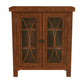 Hillsdale Furniture Bayside Wood 2 Door Console Cabinet, Rustic Mahogany