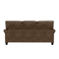 Hillsdale Furniture Barroway Upholstered Sofa, Antique Brown