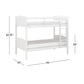 Living Essentials by Hillsdale Alexis Wood Arch Twin Over Twin Bunk Bed, White