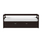 Hillsdale Kids and Teen Caspian Twin Daybed with Trundle, Chocolate