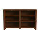 Hillsdale Furniture Bayside Wood 4 Door Console Cabinet, Rustic Mahogany