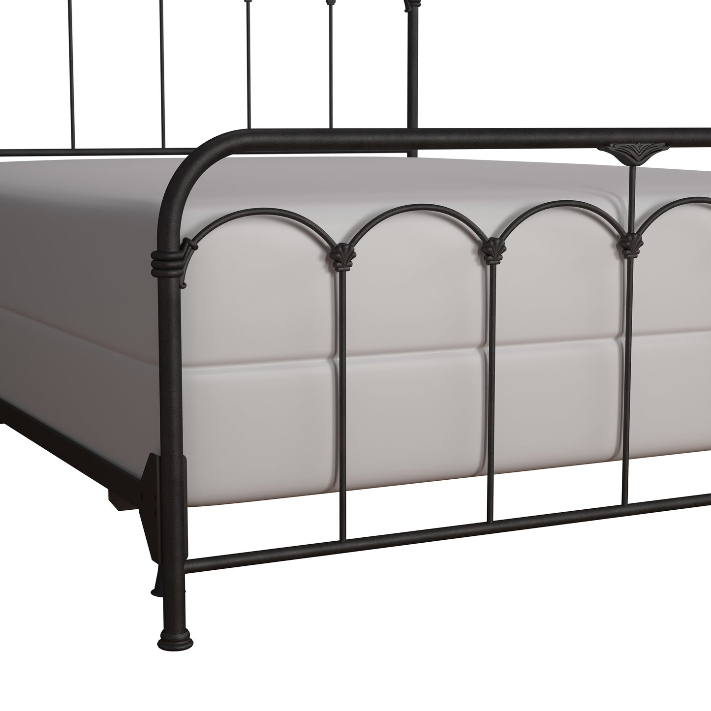 Hillsdale Furniture Jocelyn Queen Metal Bed, Black Sparkle