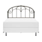 Hillsdale Furniture Jacqueline Metal Full/Queen Headboard with Frame, Old Brushed Pewter