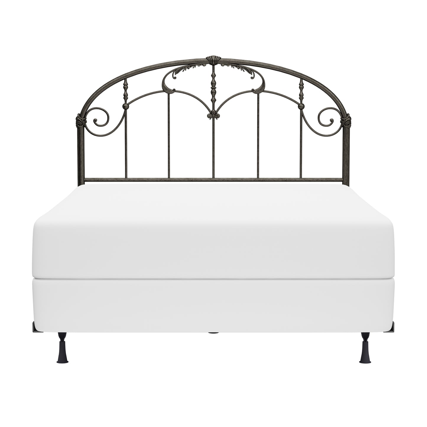 Hillsdale Furniture Jacqueline Metal Full/Queen Headboard with Frame, Old Brushed Pewter