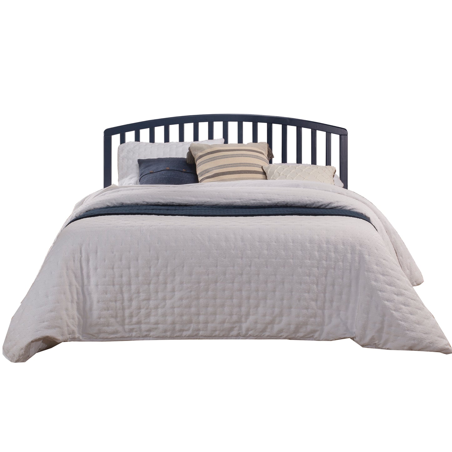 Hillsdale Furniture Carolina Wood Full/Queen Headboard with Frame, Navy