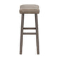 Hillsdale Furniture Saddle Wood Backless Bar Height Stool, Rustic Gray