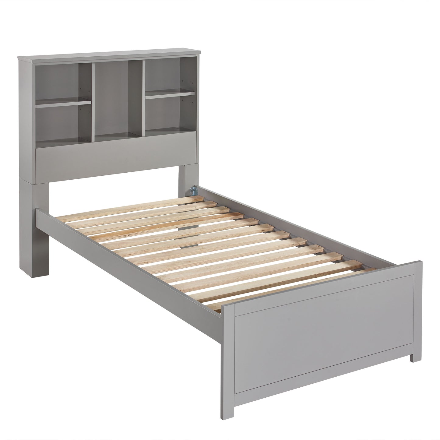 Hillsdale Kids and Teen Caspian Twin Bookcase Bed, Gray