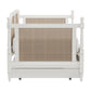 Hillsdale Furniture Melanie Wood and Cane Twin Daybed with Trundle, White